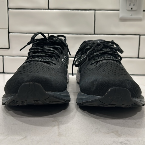 ASICS GEL KAYANO 27 MENS SNEAKERS 13 Extra Wide Black Silver - Picture 3 of 16